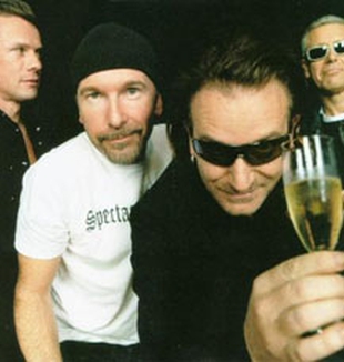 Il gruppo irlandese degli U2.