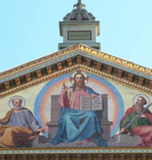 Il mosaico della Basilica di San Paolo fuori le Mura.