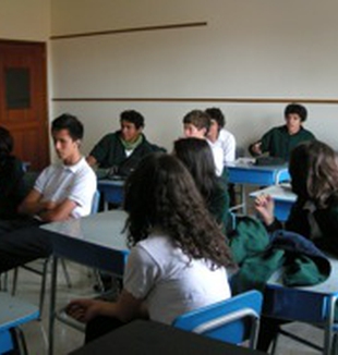 Gli studenti del liceo "A. Volta" di Bogotà.