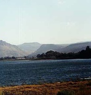Il lago di Tiberiade.