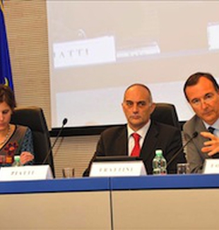 Ilaria Schnyder, Alberto Piatti e Franco Frattini.