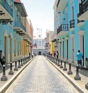 Il centro storico Viejo San Juan, a Portorico.