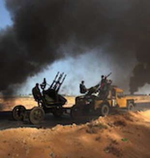 I bombardamenti in Libia.