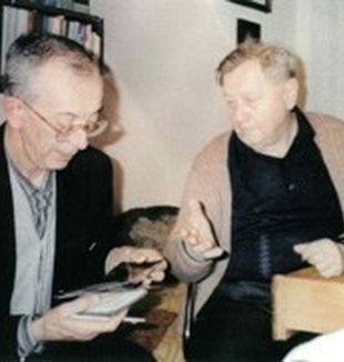 Don Ricci con Josef Zverina a Praga nel 1989. 