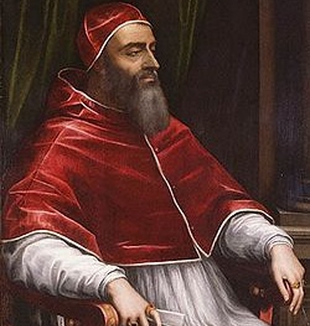 Clemente VII ritratto da Sebastiano del Piombo.