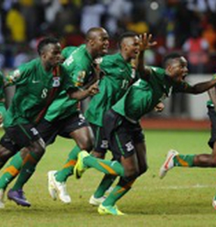 I neo campioni d'Africa dello Zambia.