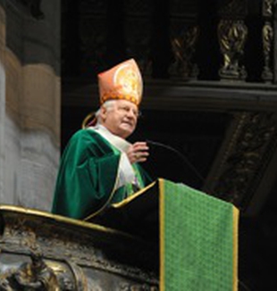 Il cardinale Angelo Scola (foto di Pino Franchino).