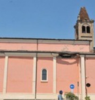 La chiesa di Rovereto in cui è morto don Ivan.