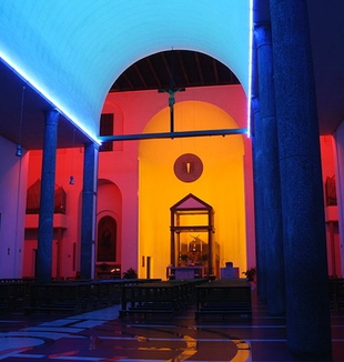 Dan Flavin, Chiesa Rossa, 1997, Milano