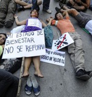 Madrid, le proteste contro i tagli del Governo Rajoy.
