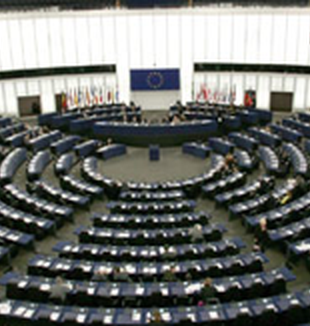 Il Parlamento europeo di Strasburgo.
