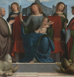 <em>Madonna delle Torri</em>, Bramantino, 1520, Pinacoteca Ambrosiana.