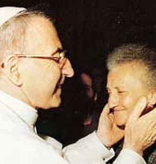 Papa Luciani con la sorella Antonia.