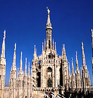 Le guglie del Duomo di Milano.