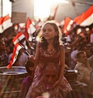 I manifestanti a piazza Tahrir.