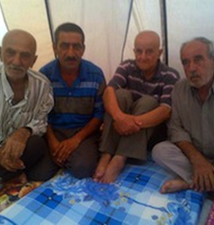 I quattro profughi a Erbil.