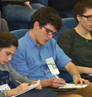 Gli studenti durante l'edizione 2014 <br>delle "RomanaeDisputationes" 