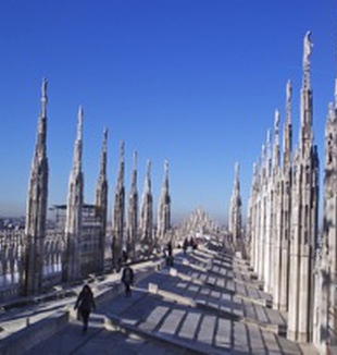 Le guglie del Duomo di Milano. 