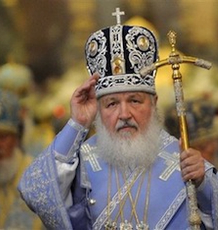 Il Patriarca di Mosca Kirill. 