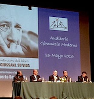 La presentazione di "Luigi Giussani. Su vida" a Bogotà.