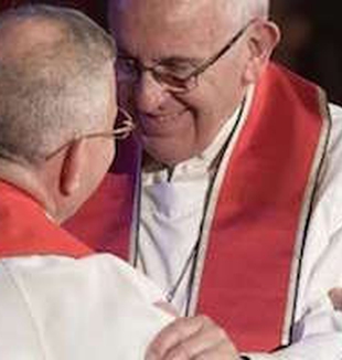 Il Papa e il vescovo luterano Younan.