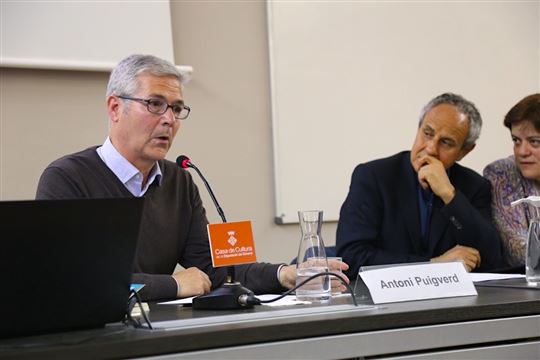 Antoni Puigverd e don Carrón a Girona