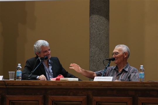 Don Pigi Bernareggi con Davide Perillo
