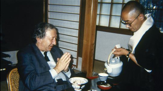 Don Giussani al Monte Koya con Shodo Habukawa
