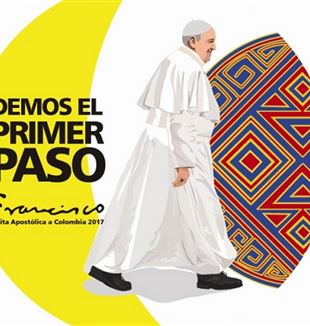Il logo della visita del Papa in Colombia