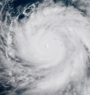 L'uragano Maria sui Caraibi 