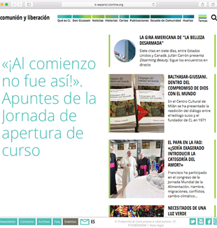 La homepage di espanol.clonline.org