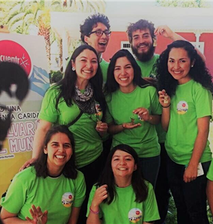 I volontari dell'Encuentro Santiago 2017, che si è svolto dal 3 al 5 novembre
