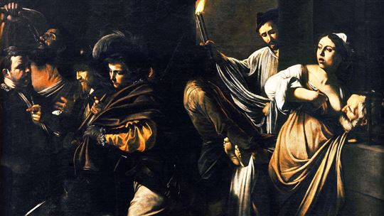 Caravaggio, ''Le sette opere di misericordia'' (particolare)