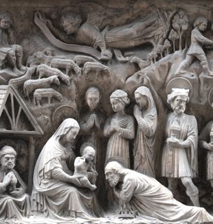 Elia e Giovanni Gagini, "Adorazione dei magi", 1457. Via degli Orefici, Genova