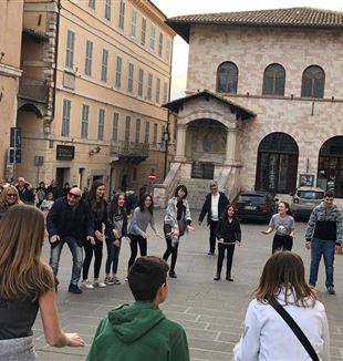 Assisi, un momento del giocone