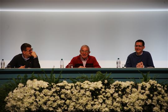 Da sinistra: don Banna, Jesús Carrascosa (Carras) e Alberto Bonfanti