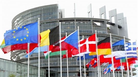 Il Parlamento europeo a Bruxelles