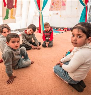 Bambini siriani rifugiati in Libano