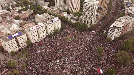 Un milione di cileni in piazza Santiago venerdì 25 ottobre