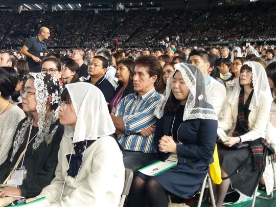 La messa al Tokyo Dome