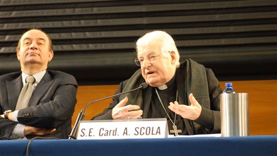 Il rettore Franco Anelli e il cardinale Scola