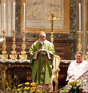 Il cardinale Pietro Parolin a Santa Maria Maggiore (Foto: Vito Sidoti)