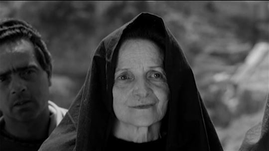 Susanna Pasolini, madre del regista, interpreta Maria, madre di Gesù