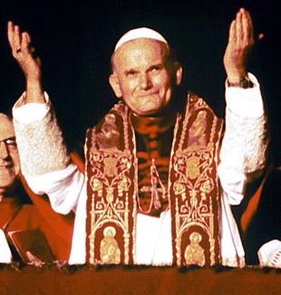 Giovanni Paolo II il giorno dell'elezione