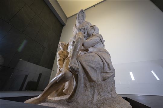 La Pietà Bandini restaurata (foto Claudio Giovannini, courtesy Opera di Santa Maria del Fiore)