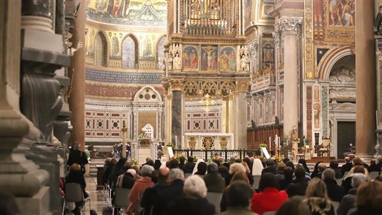 La messa per don Giussani in San Giovanni in Laterano a Roma (Foto Vito Sidoti)