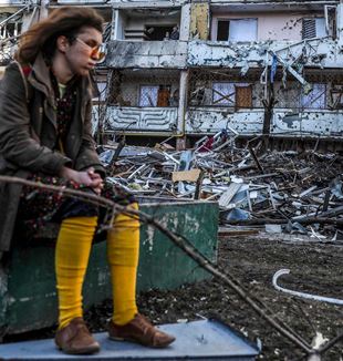 Kiev bombardata (Miguel A. Lopes/Ansa)