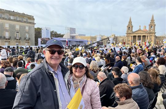 Robert e Pauline ai Granai di Floriana a Malta