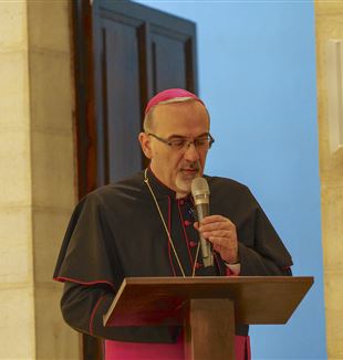 Monsignor Pierbattista Pizzaballa alla Veglia di Pentecoste a Gerusalemme (©Gianfranco Pinto Ostuni)