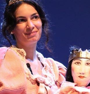 Sofia Romano nel ruolo della Principessa in "Liberi tutti", lo spettacolo inaugurale